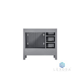Jacques 36" Distressed Grey Vanity Cabinet Only - Right Version