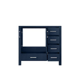 Jacques 36 in. W x 22 in. D Left Offset Navy Blue Bath Vanity