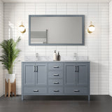 Jacques 72 in. Freestanding Bathroom Vanity With Undermount Ceramic Sink, White Carrara Marble