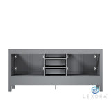 Jacques 72" Distressed Grey Vanity Cabinet Only