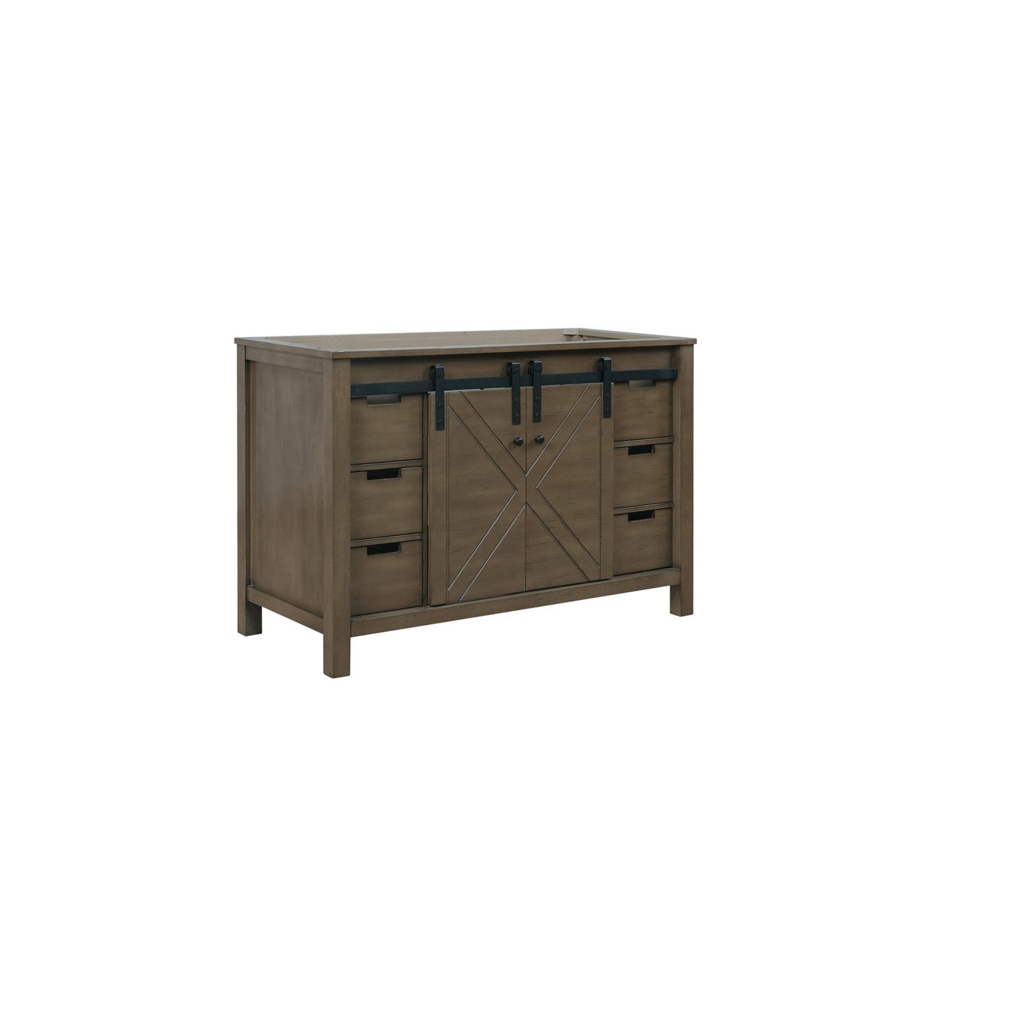 Marsyas 48" Rustic Brown Vanity Cabinet Only