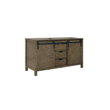 Marsyas 60" Rustic Brown Vanity Cabinet Only