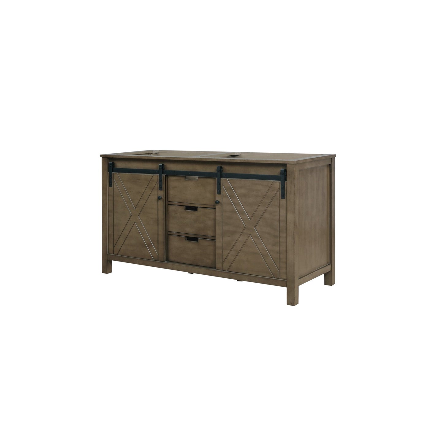 Marsyas 60" Rustic Brown Vanity Cabinet Only
