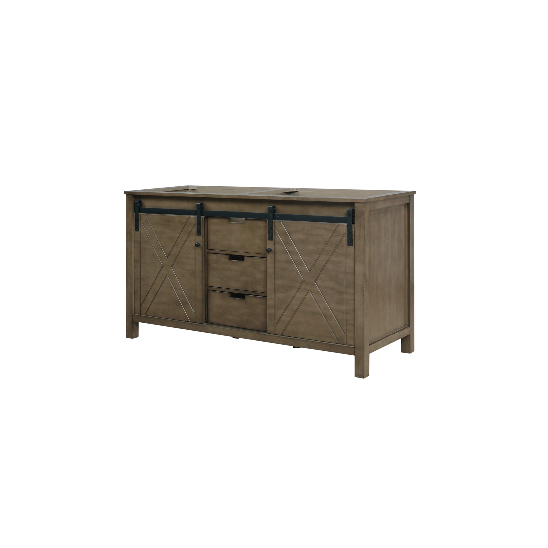 Marsyas 60" Rustic Brown Vanity Cabinet Only