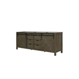 Marsyas 84" Rustic Brown Vanity Cabinet Only