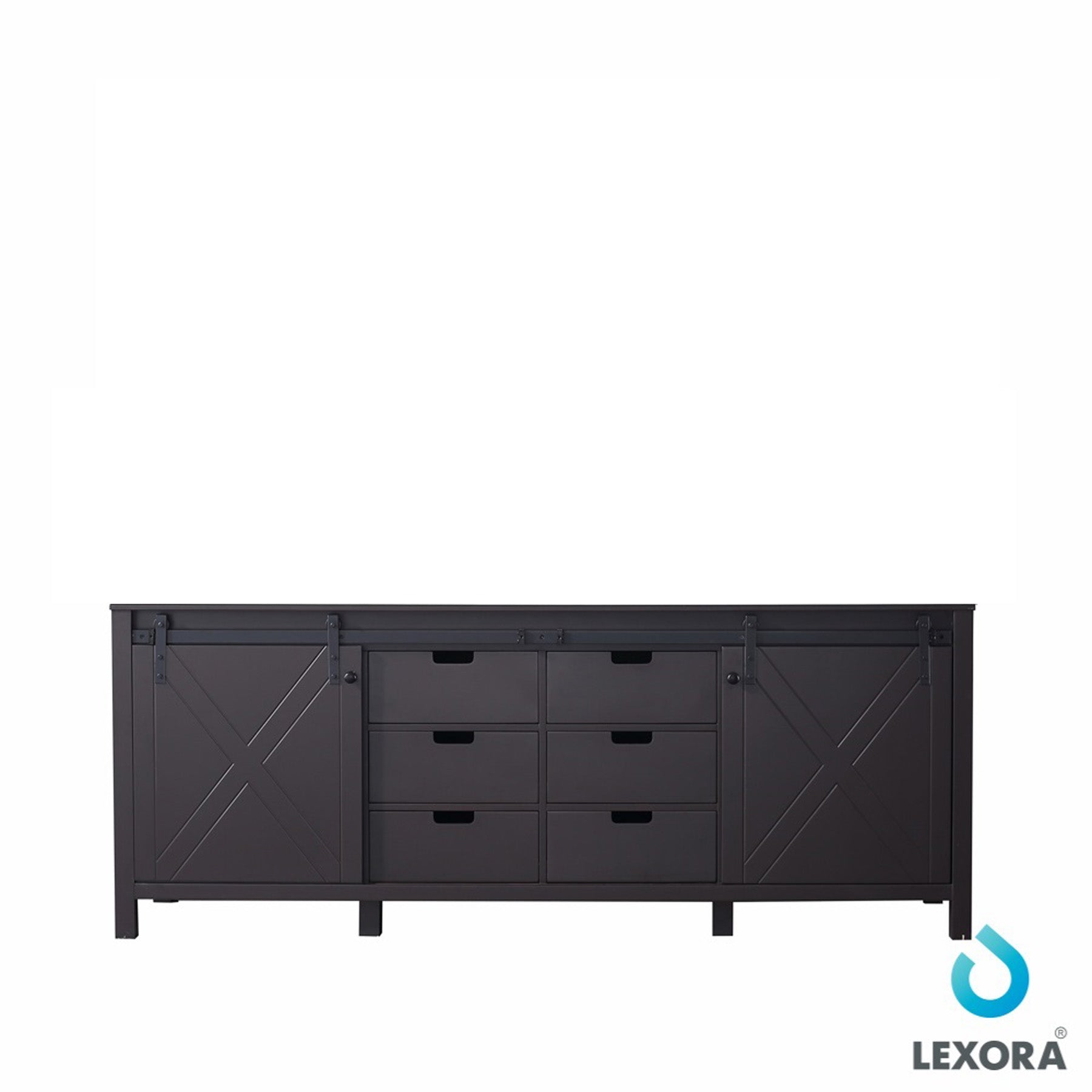 Marsyas 84" Brown Vanity Cabinet Only