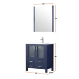 Volez 30 in. Freestanding Bathroom Vanity with Integrated Top, White integrated Square Sink