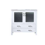 Volez 36 in. Freestanding Bathroom Vanity with Integrated Top, White integrated Square Sink