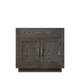 Abbey 36 in W x 22 in D Brown Oak Single Bath Vanity