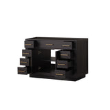 Abbey 48 in W x 22 in D Black Oak Single Bath Vanity