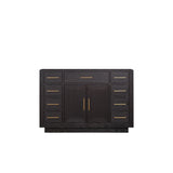 Abbey 48 in W x 22 in D Black Oak Single Bath Vanity