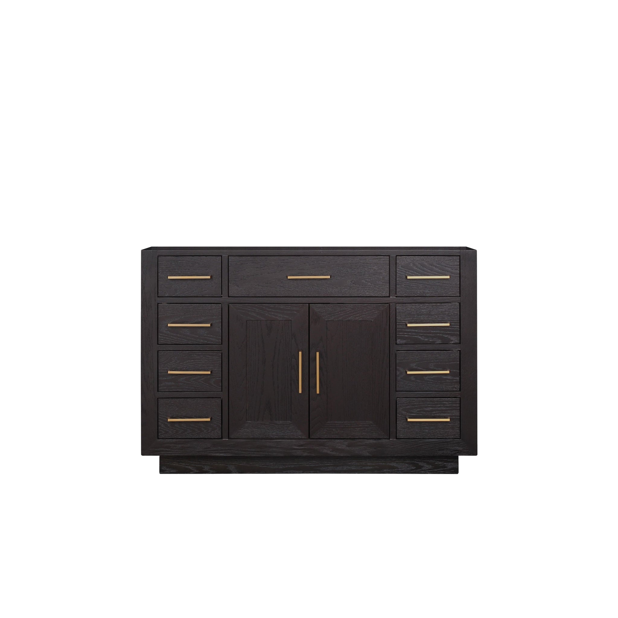 Abbey 48 in W x 22 in D Black Oak Single Bath Vanity