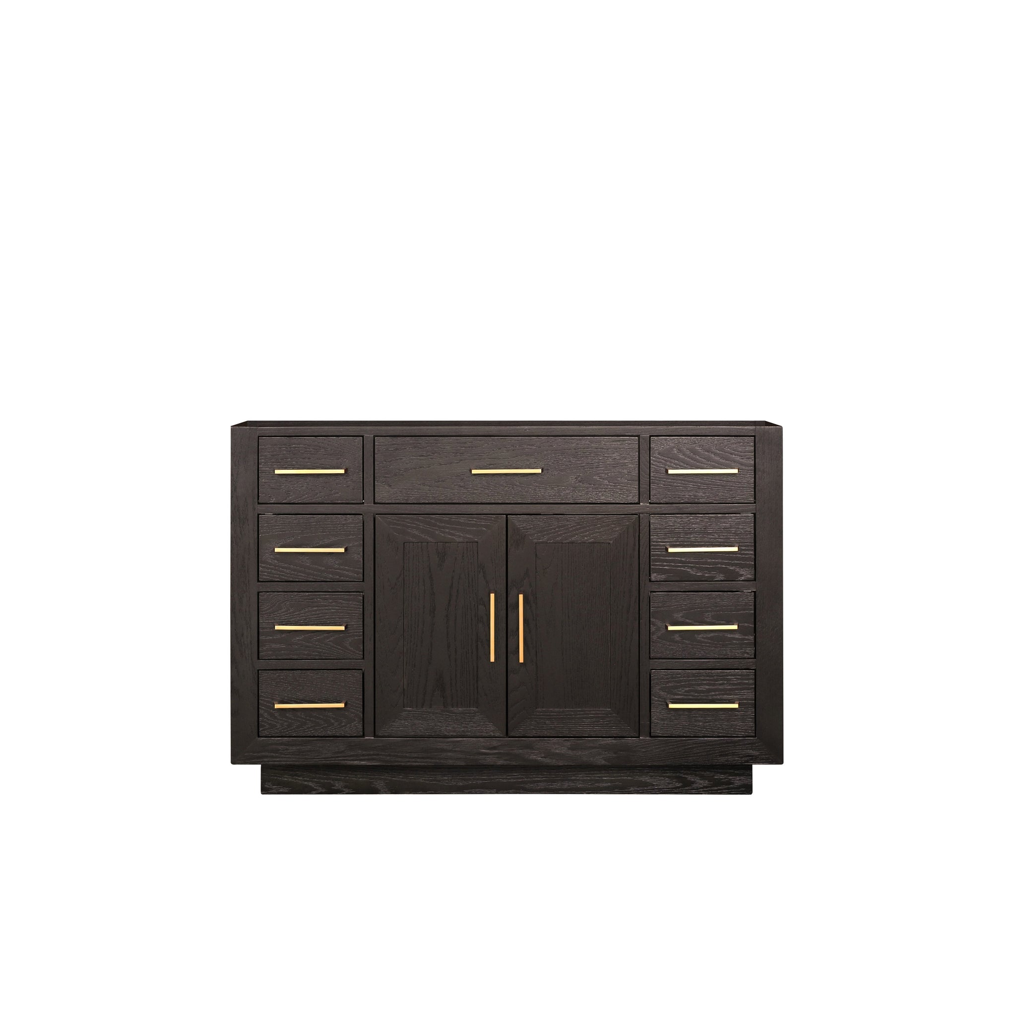 Abbey 48 in W x 22 in D Brown Oak Single Bath Vanity
