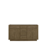 Abbey 60 in W x 22 in D Grey Oak Double Bath Vanity