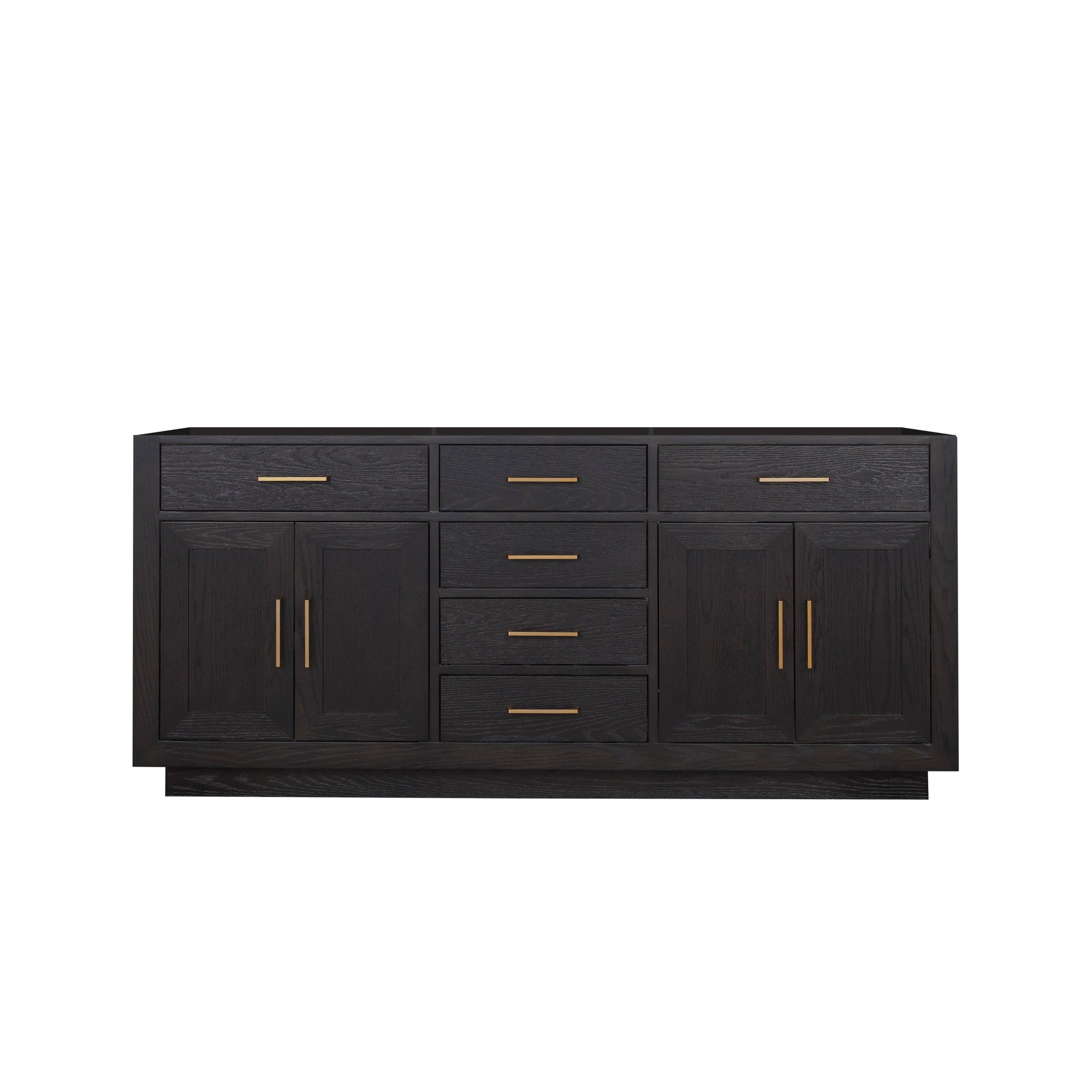 Abbey 72 in W x 22 in D Black Oak Double Bath Vanity