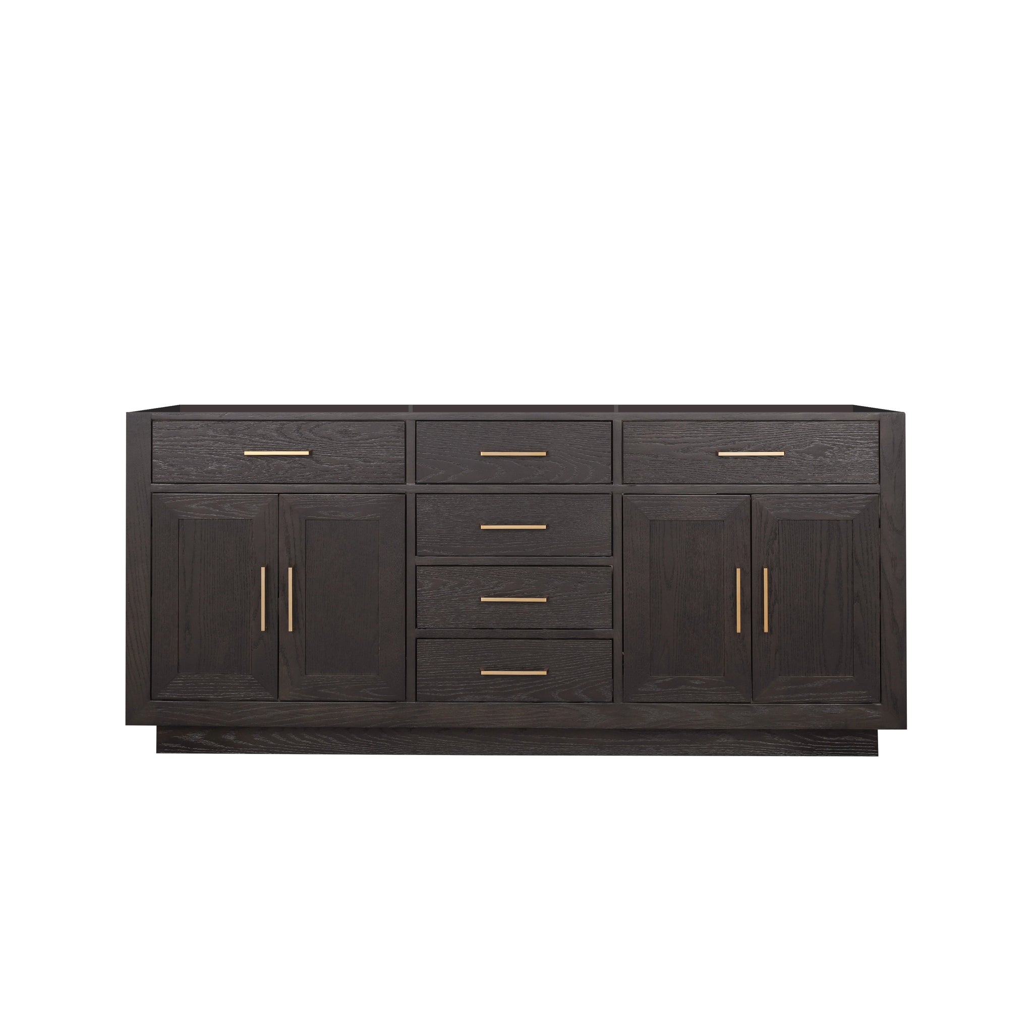 Abbey 72 in W x 22 in D Brown Oak Double Bath Vanity