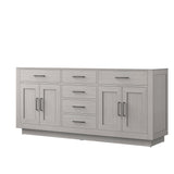 Abbey 72 in W x 22 in D White Oak Double Bath Vanity