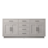 Abbey 72 in W x 22 in D White Oak Double Bath Vanity