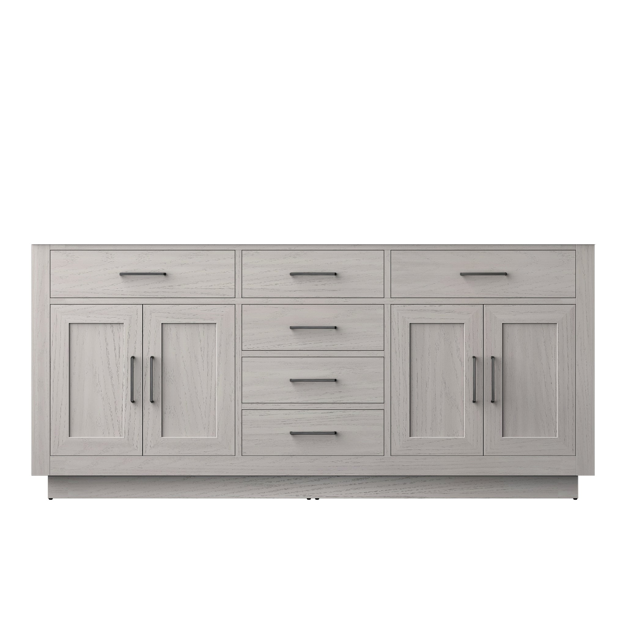 Abbey 72 in W x 22 in D White Oak Double Bath Vanity