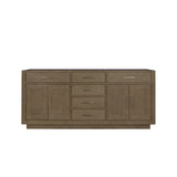 Abbey 72 in W x 22 in D Grey Oak Double Bath Vanity
