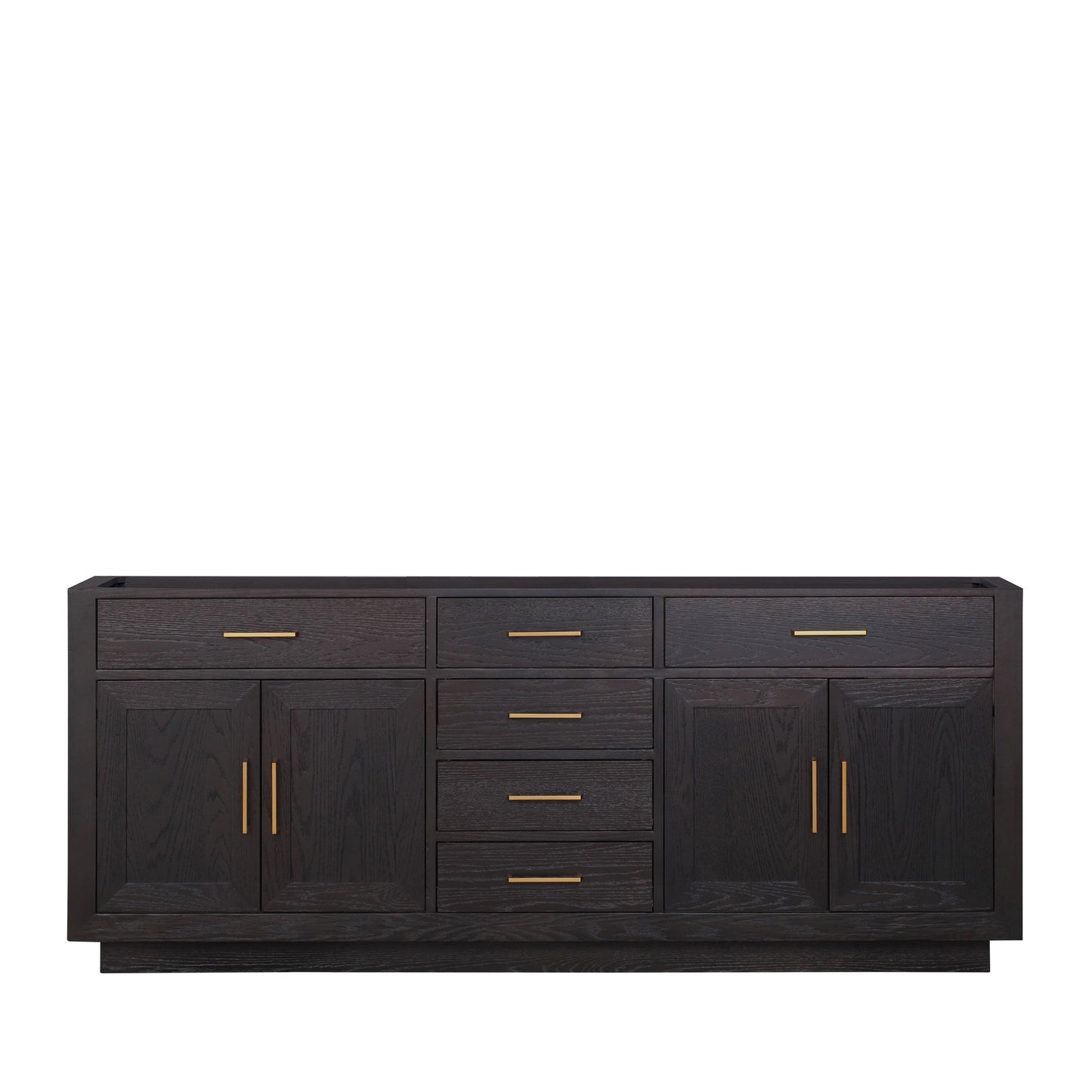 Abbey 80 in W x 22 in D Black Oak Double Bath Vanity