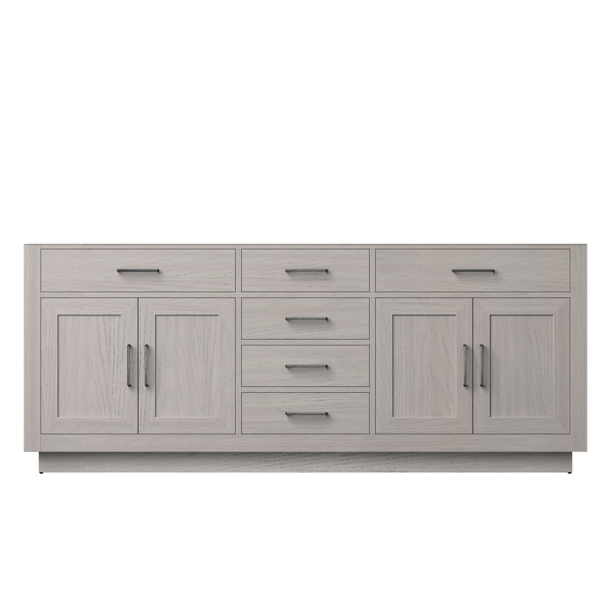 Abbey 80 in W x 22 in D White Oak Double Bath Vanity