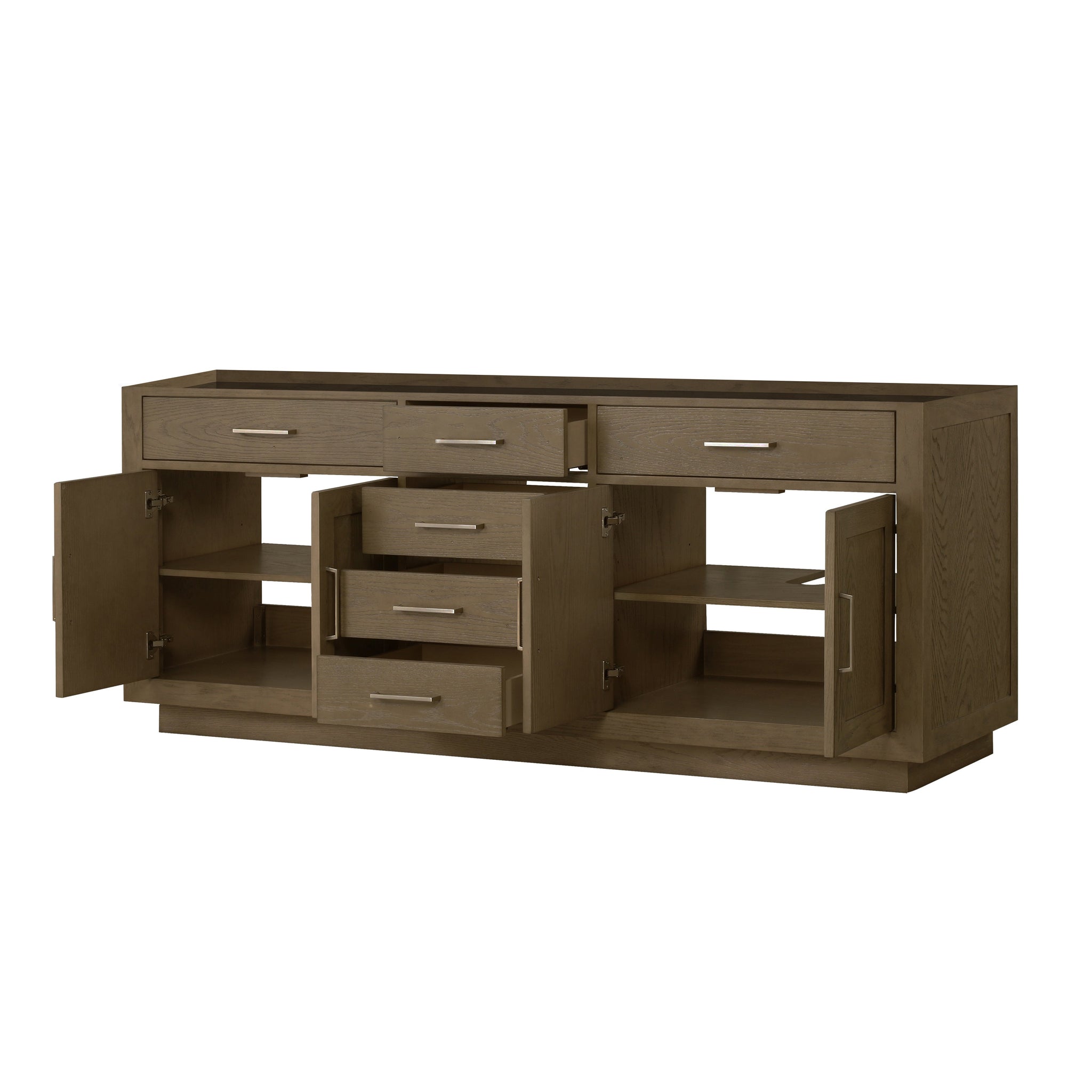 Abbey 80 in W x 22 in D Grey Oak Double Bath Vanity