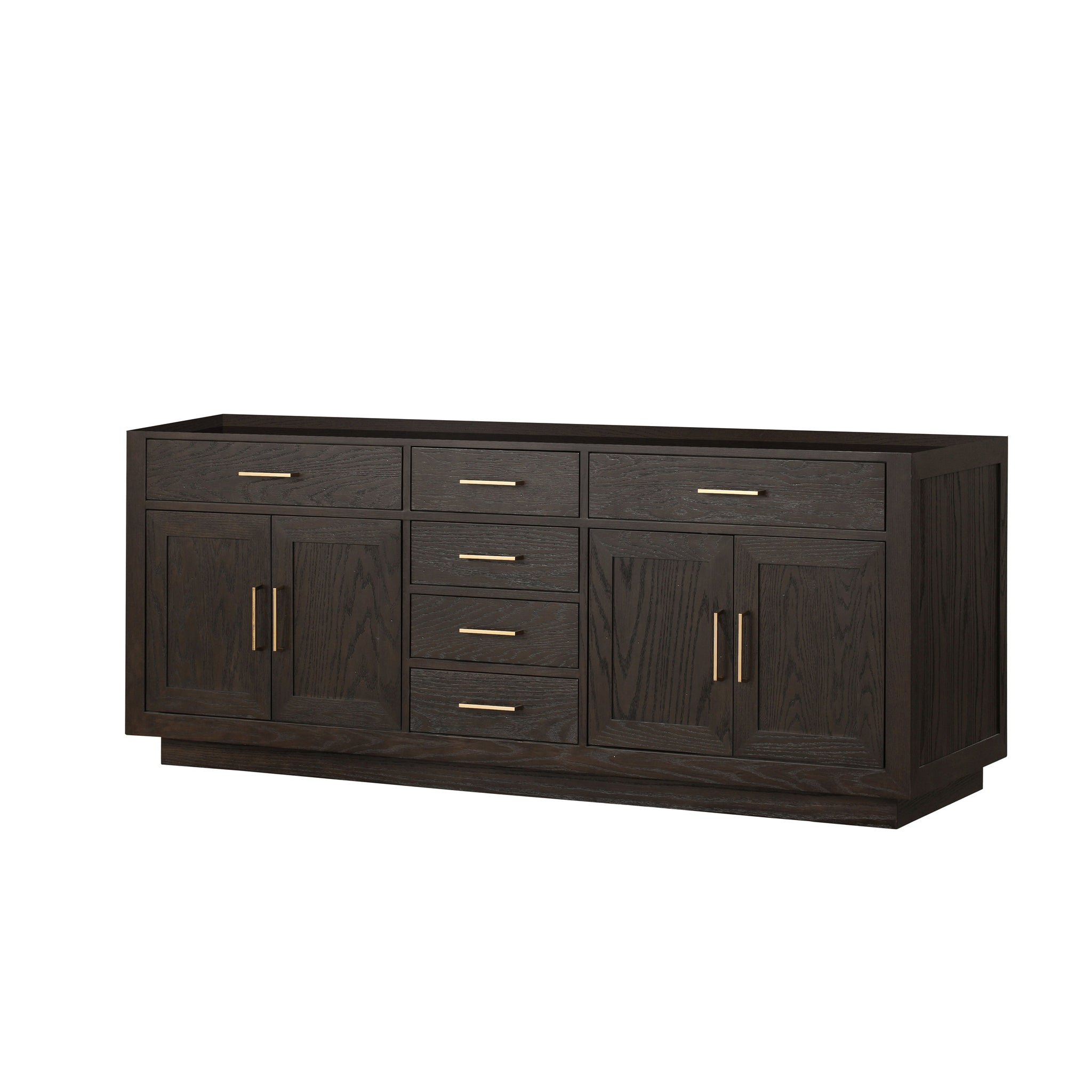 Abbey 84 in W x 22 in D Brown Oak Double Bath Vanity