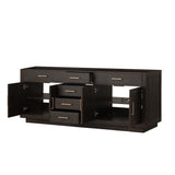Abbey 84 in W x 22 in D Brown Oak Double Bath Vanity