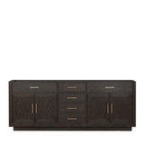 Abbey 84 in W x 22 in D Brown Oak Double Bath Vanity