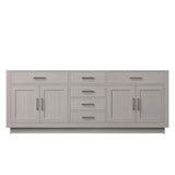Abbey 84 in W x 22 in D White Oak Double Bath Vanity