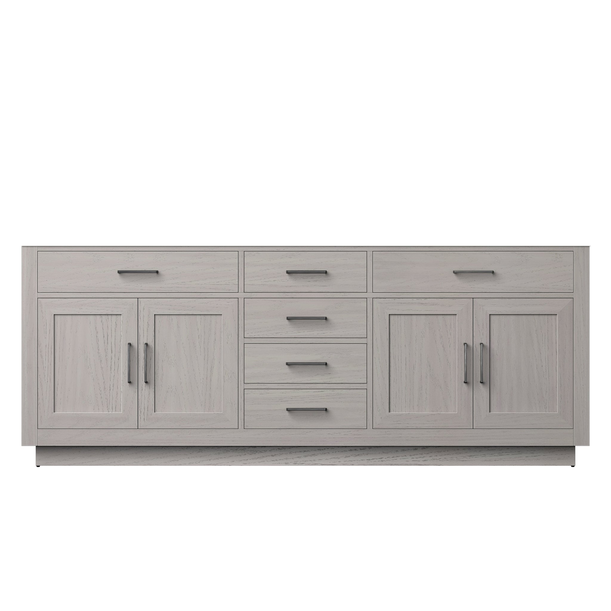 Abbey 84 in W x 22 in D White Oak Double Bath Vanity