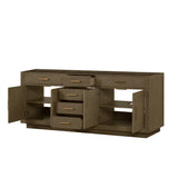 Abbey 84 in W x 22 in D Grey Oak Double Bath Vanity