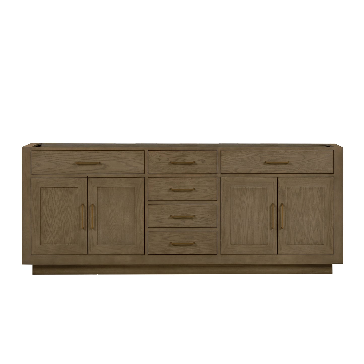 Abbey 84 in W x 22 in D Grey Oak Double Bath Vanity