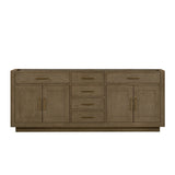 Abbey 84 in W x 22 in D Grey Oak Double Bath Vanity