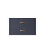 Castor 30 in W x 22 in D Blue Single Bath Vanity