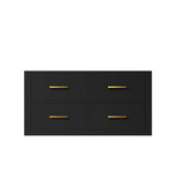 Castor 36 in W x 22 in D Black Single Bath Vanity