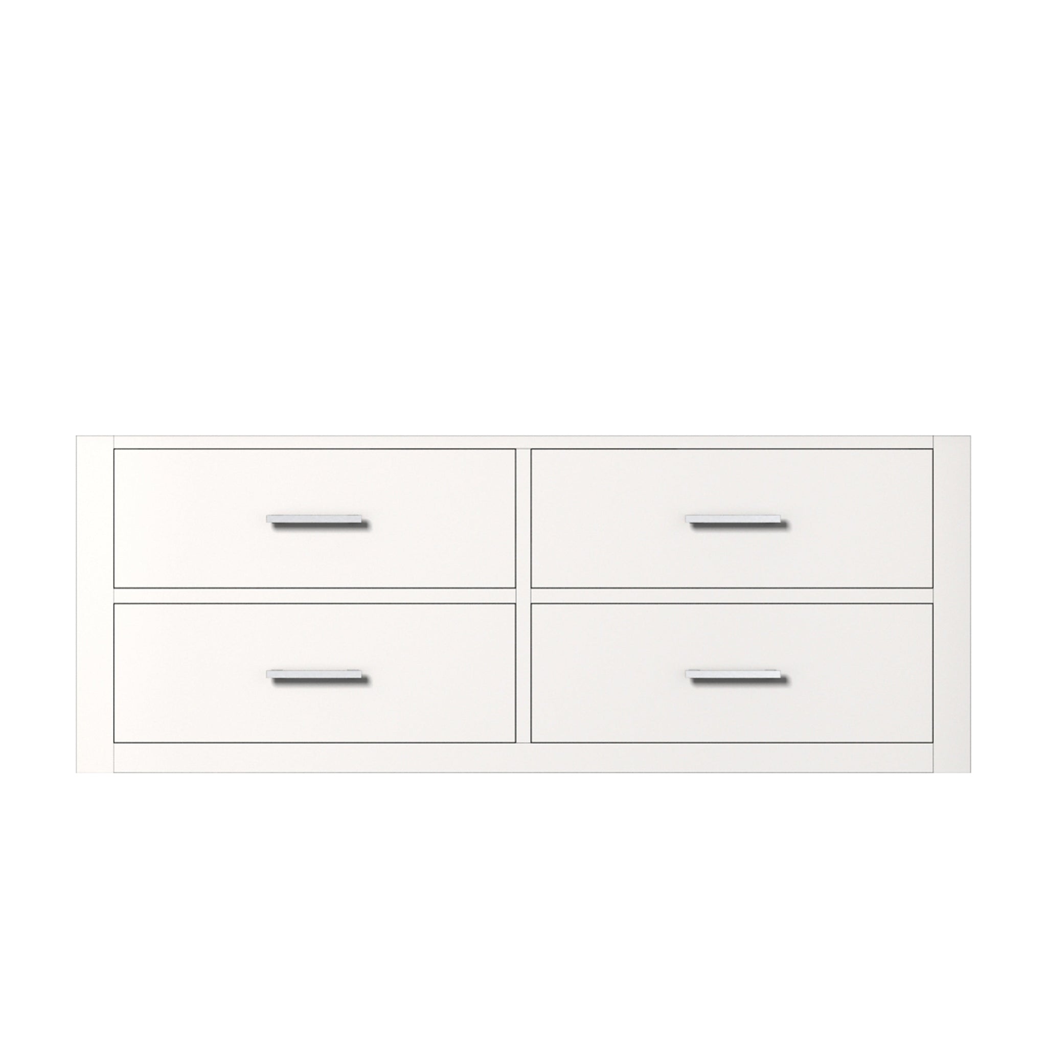 Castor 48 in W x 22 in D White Single Bath Vanity