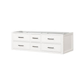 Castor 60 in W x 22 in D White Double Bath Vanity