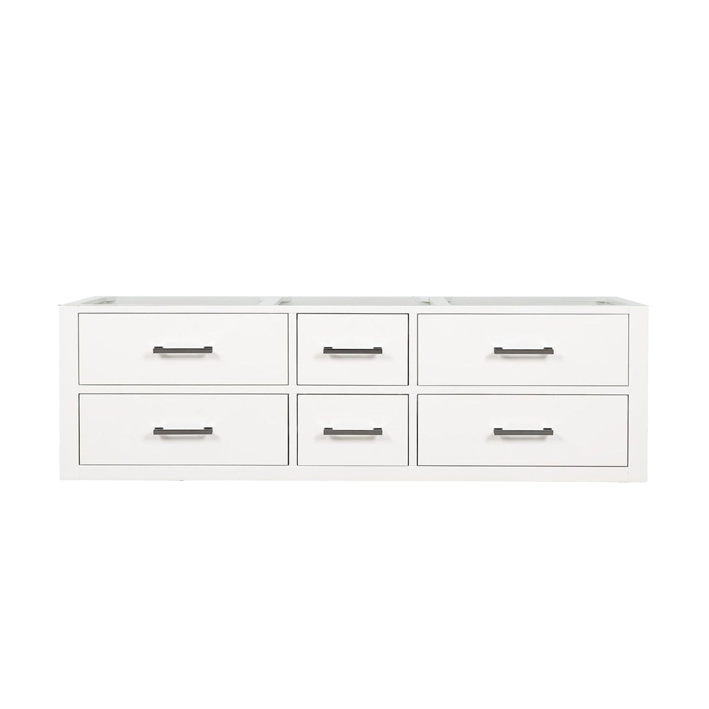 Castor 60 in W x 22 in D White Double Bath Vanity