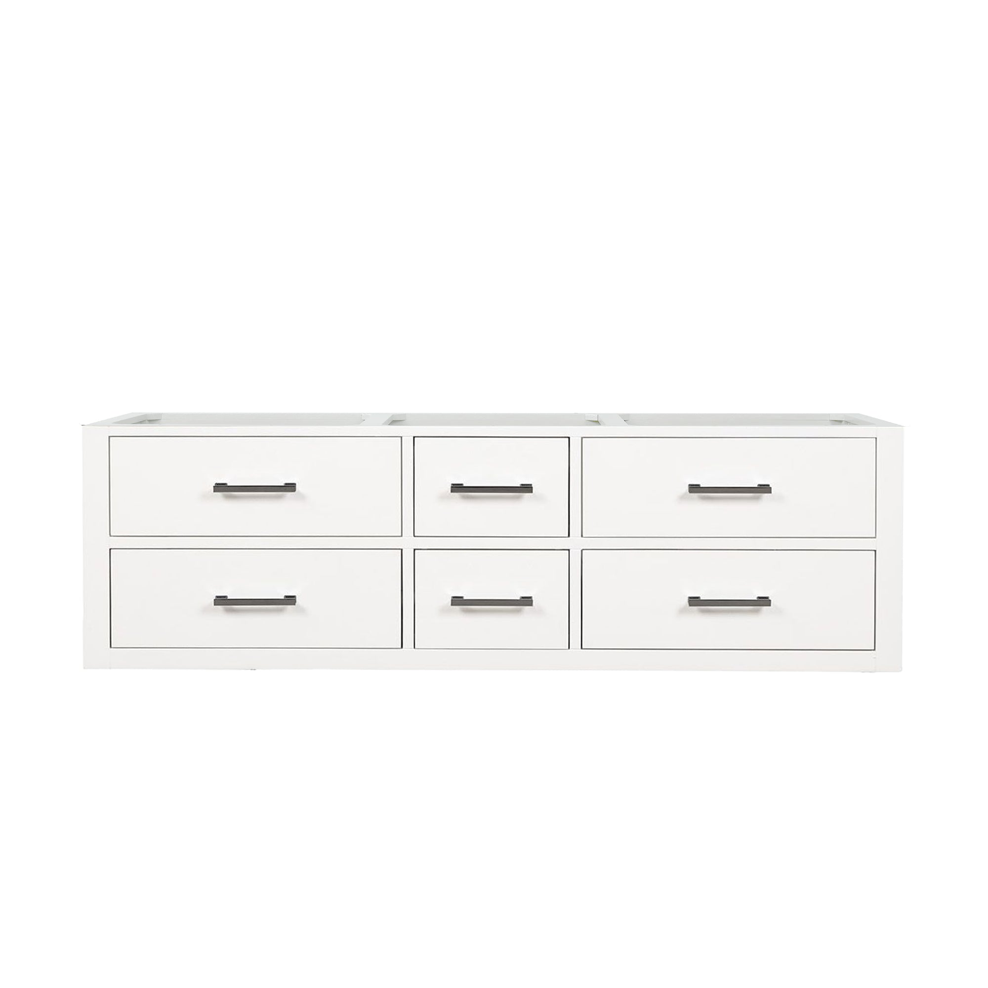 Castor 60 in W x 22 in D White Double Bath Vanity