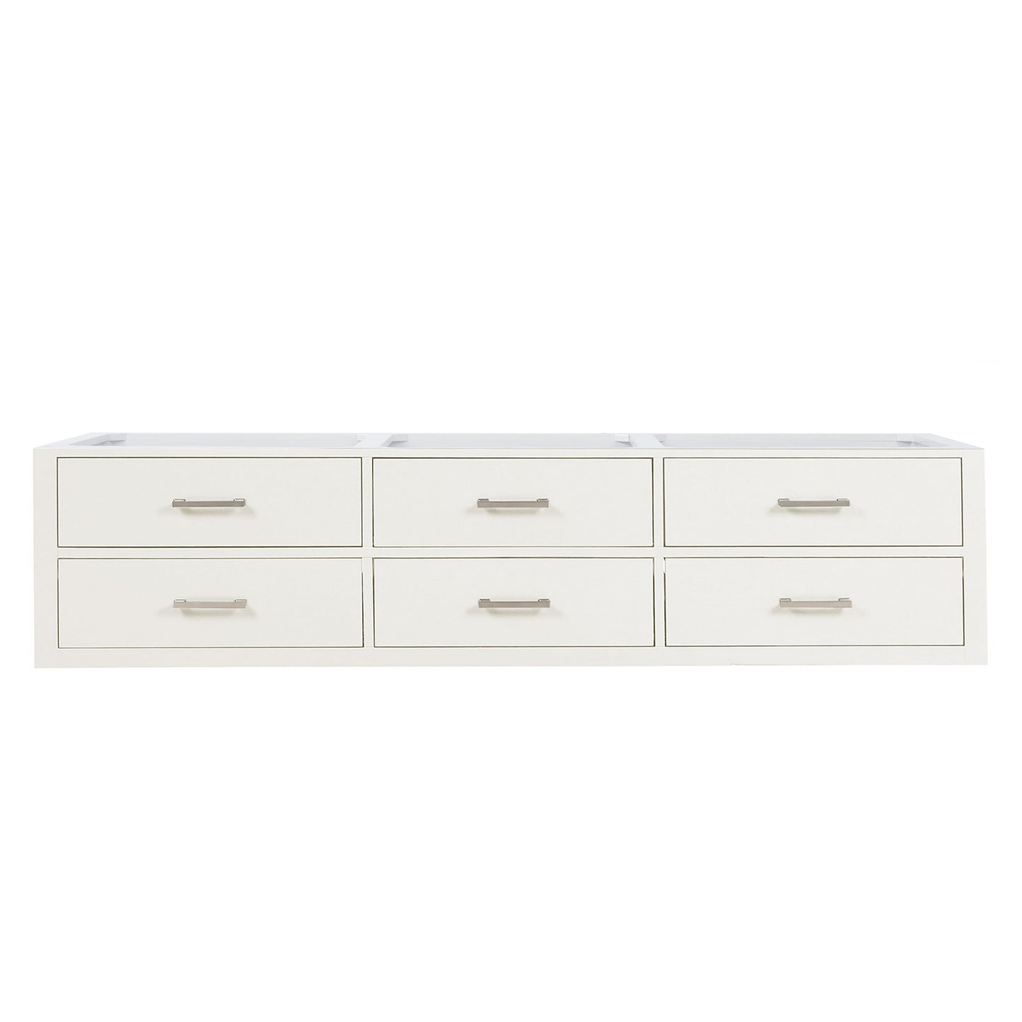 Castor 80 in W x 22 in D White Double Bath Vanity