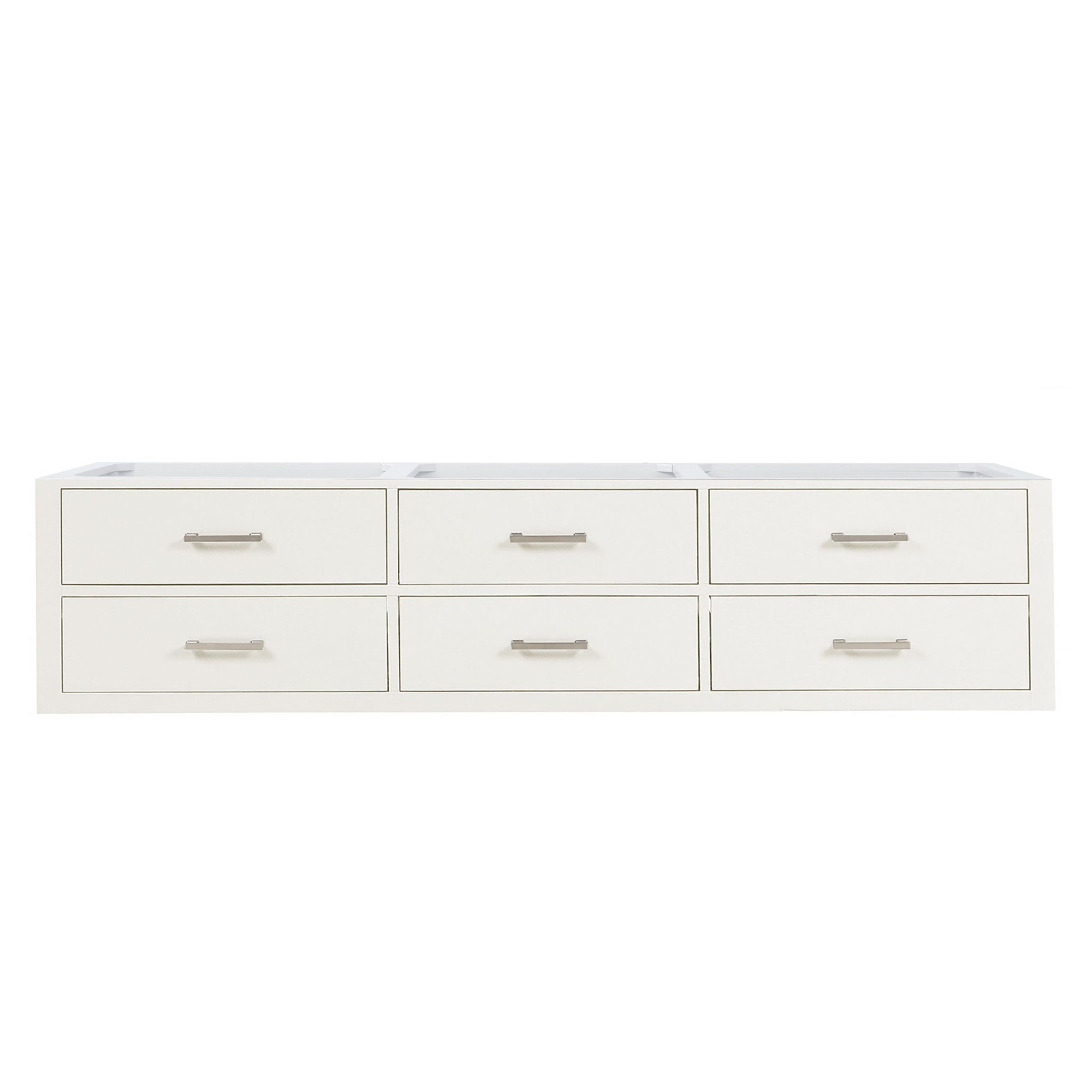 Castor 80 in W x 22 in D White Double Bath Vanity
