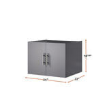 Geneva 24 in. W x 22 in. D Dark Grey Bath Vanity