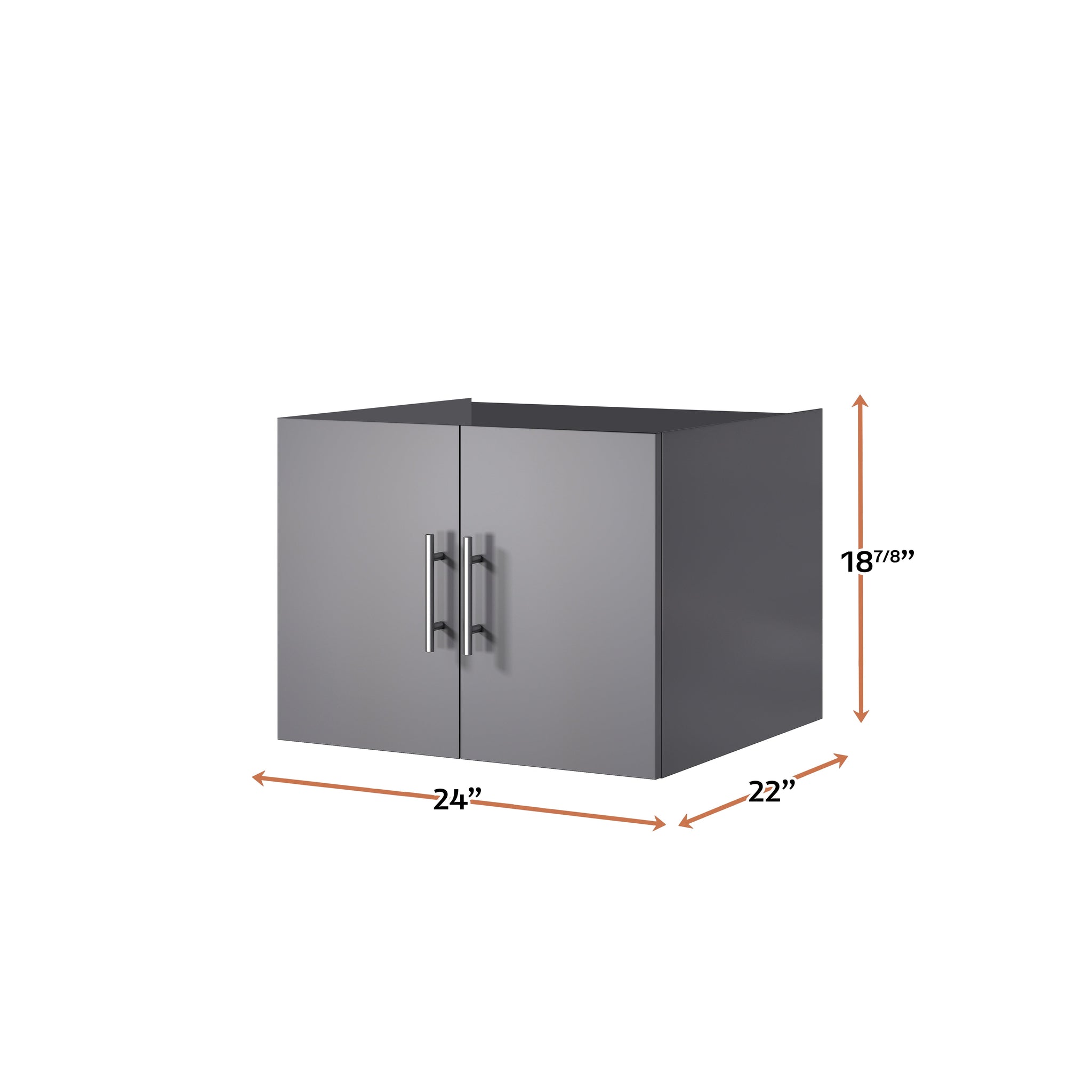 Geneva 24 in. W x 22 in. D Dark Grey Bath Vanity