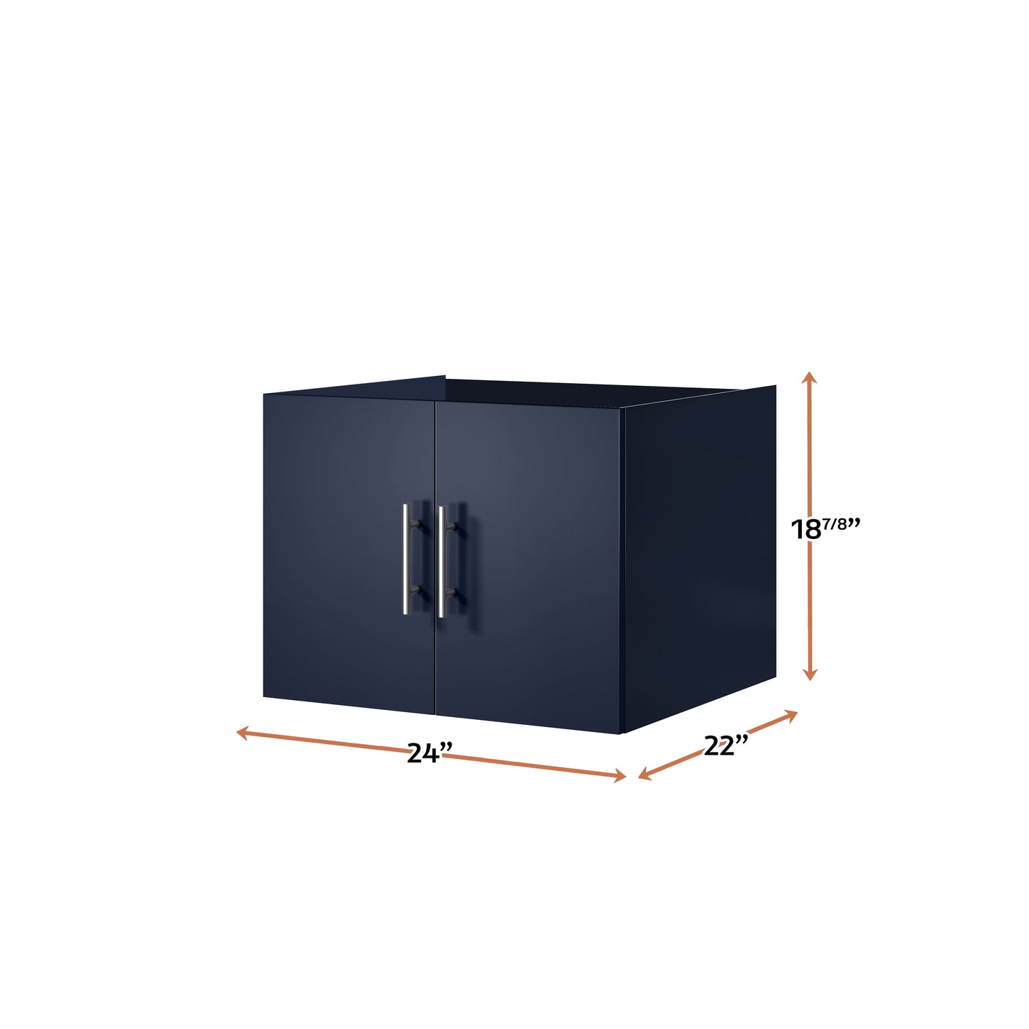 Geneva 24 in. W x 22 in. D Navy Blue Bath Vanity