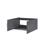 Geneva 36 in. W x 22 in. D Dark Grey Bath Vanity