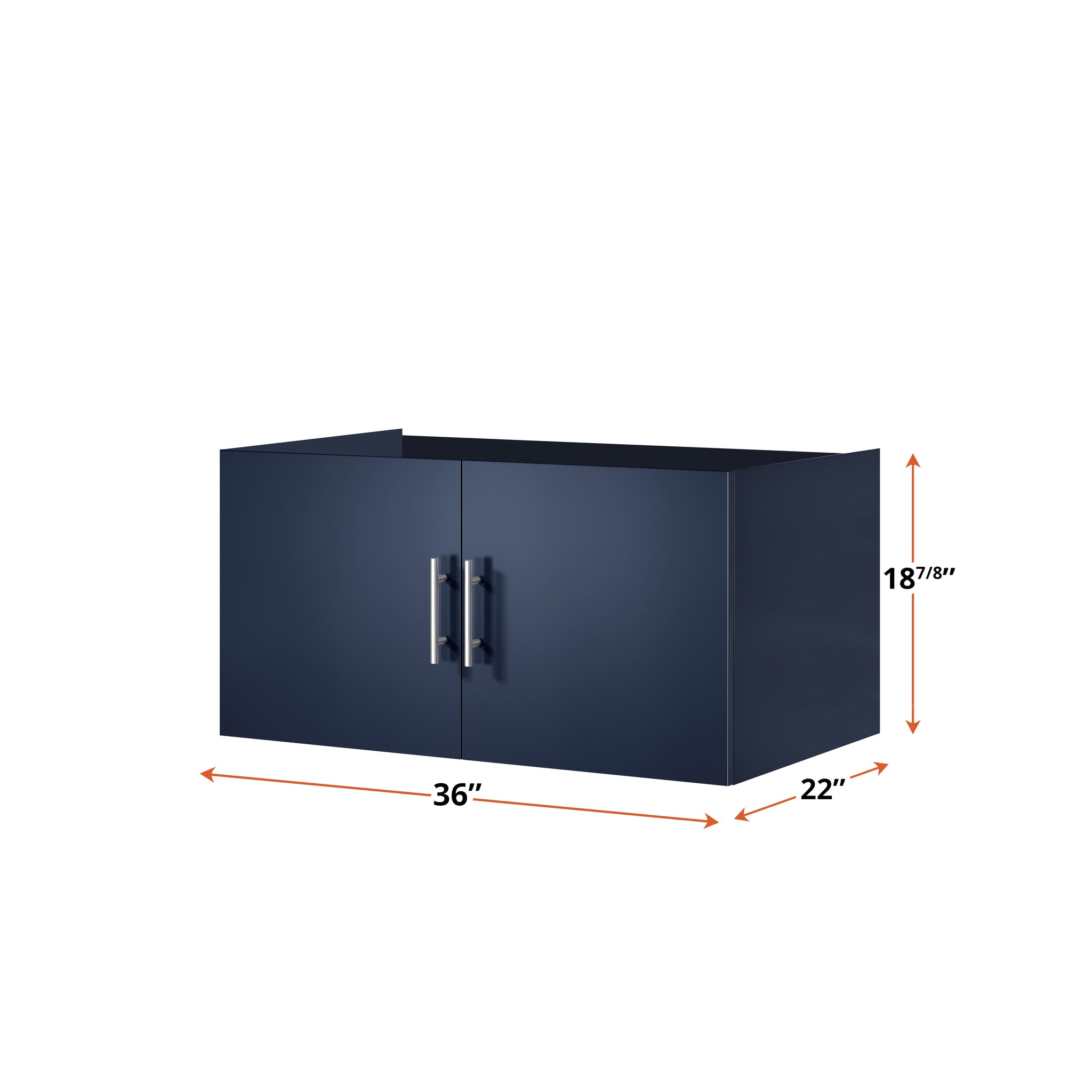 Geneva 36 in. W x 22 in. D Navy Blue Bath Vanity