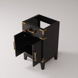 Laurel 20 in W x 18 in D Black Oak Single Bath Vanity