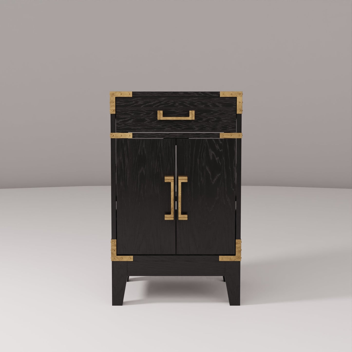 Laurel 20 in W x 18 in D Black Oak Single Bath Vanity